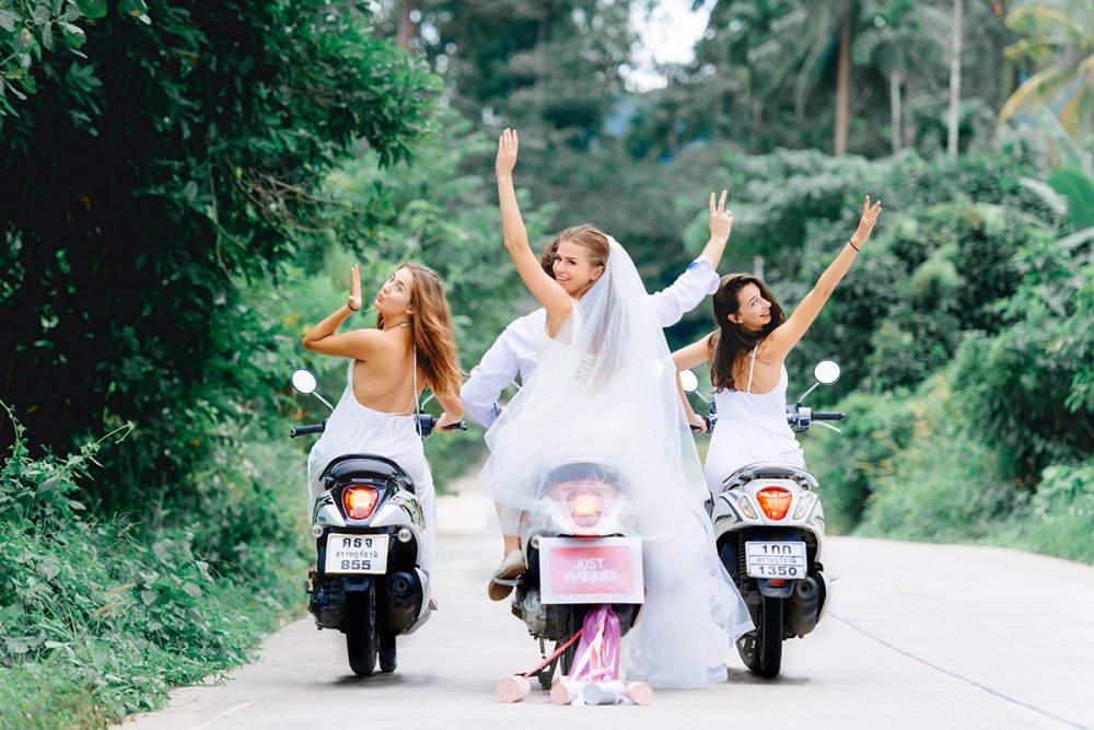 Свадьба на мотоцикалах