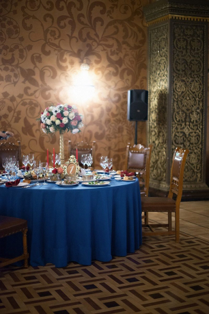 Cвадьба в русском стиле, отель Метрополь, зал Боярский