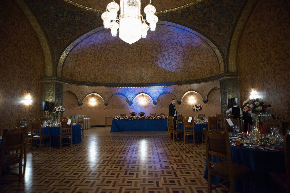 свадьба в русском стиле, отель Метрополь, зал Боярский