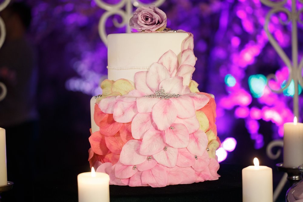 Торт в стилистике ночной свадьбы