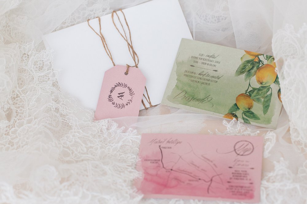 Приглашение на свадьбу в розовом цвете