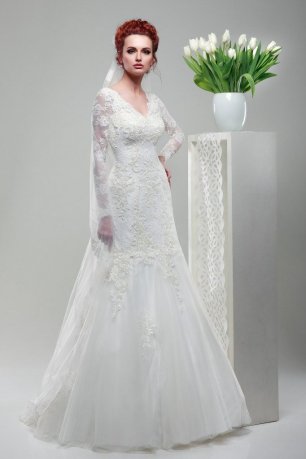 Кружевное платье "Агата" из коллекции "Ажурные цветы" бренда Lileya