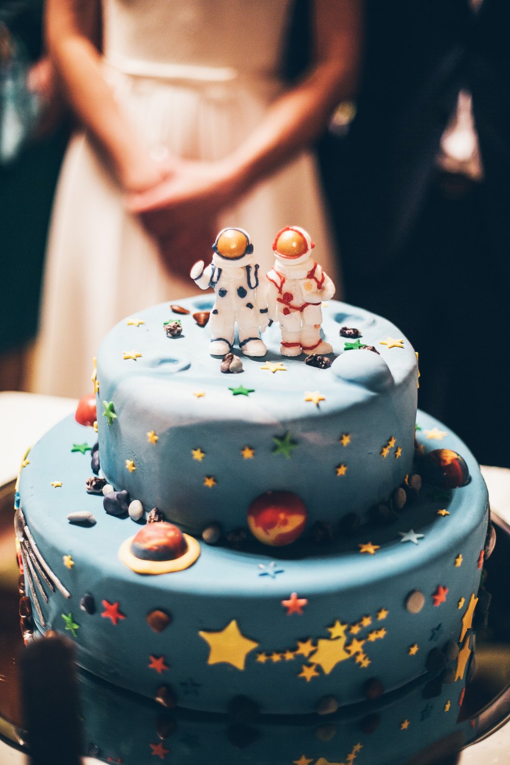 Торт для космической свадьбы