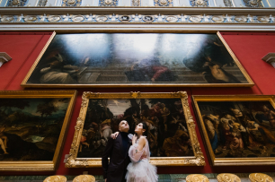 Свадьба в Санкт-Петербурге. Фотосессия в Эрмитаже.