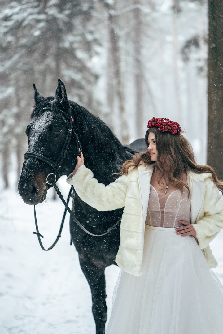Зимний лес - свадьба Анастасии и Данилы