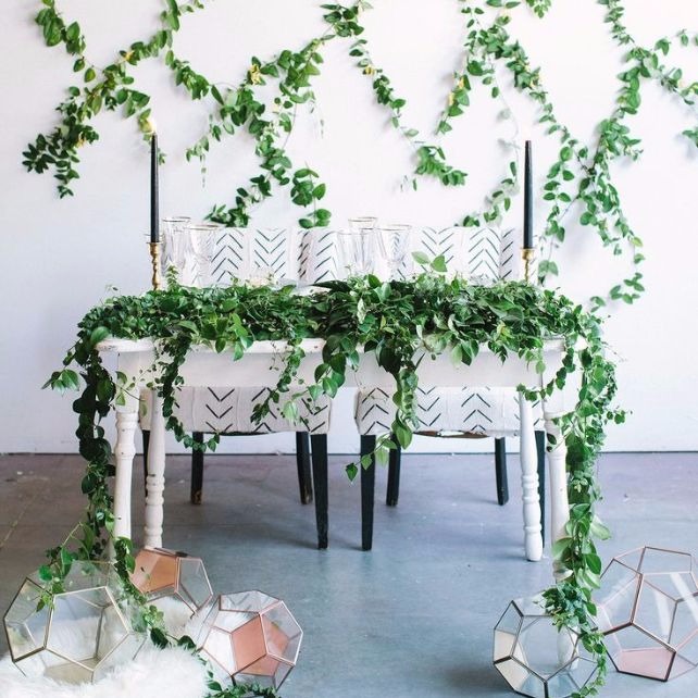 Botanical Style: 45 идей для декора свадебного стола