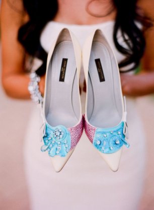 Туфли невесты с необычным декором