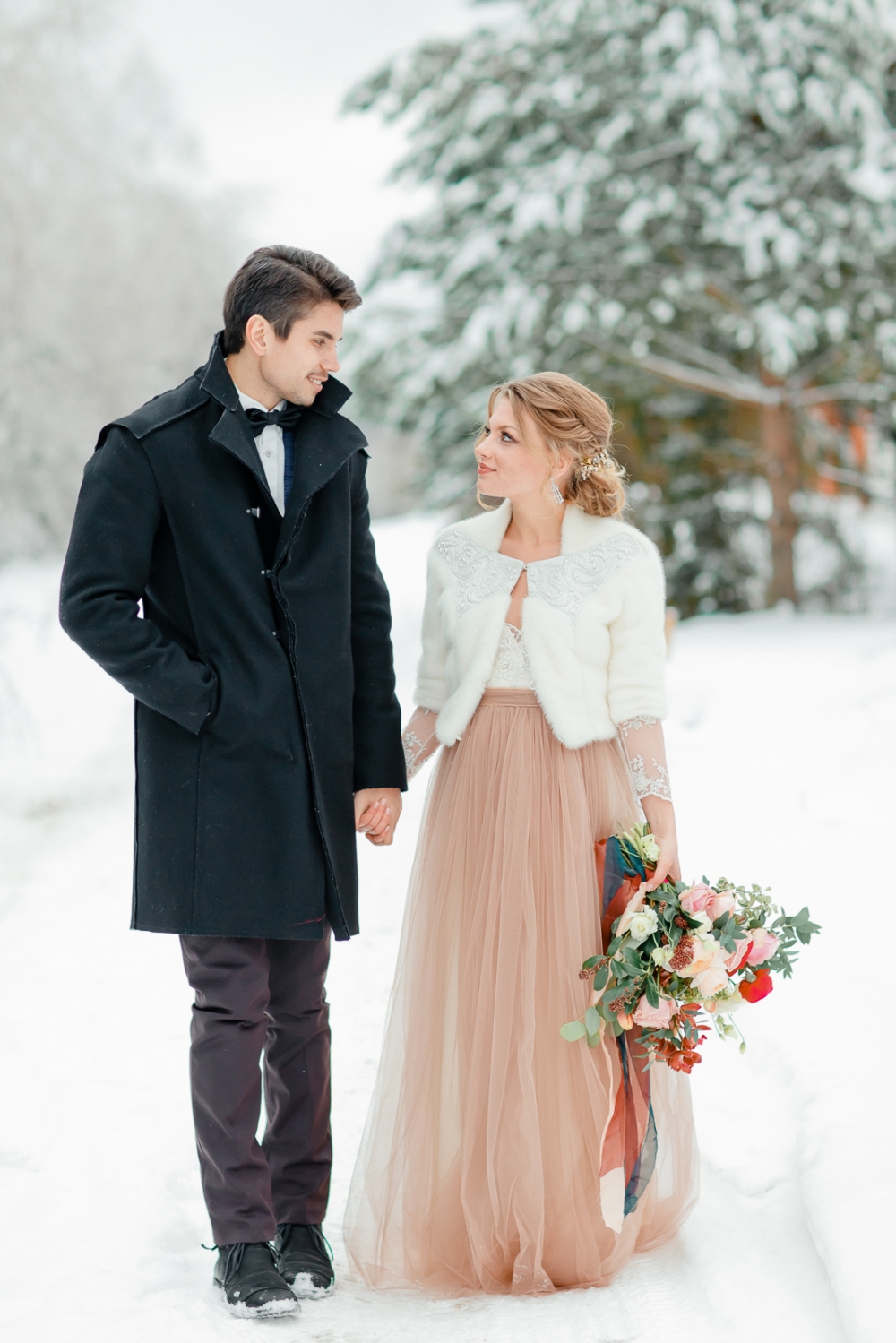 Изысканная зимняя свадьба Павла и Дарьи